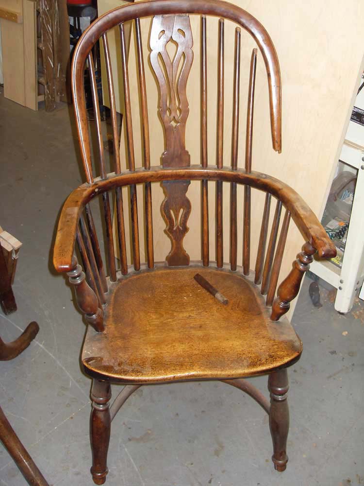 Antique chair repair by Paul Malvern Restoration, Cheltenham